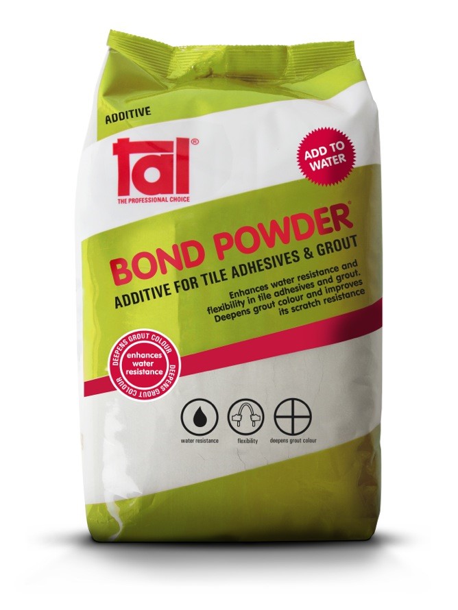 TAL bond powder additive for tile adhesives & grout